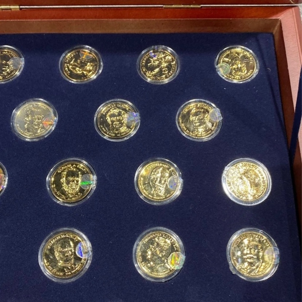 U.S. Presidential 24k gold dollar collection - Picture 2 of 11